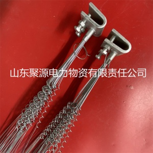 电力线路防护金具热镀锌直线 螺旋式防鸟刺 架空线路防鸟害金具